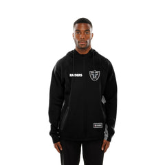 Las Vegas Raiders New Era Combine Authentic Raglan Scuba Full-Zip Hoodie