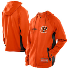 Cincinnati Bengals New Era Combine Authentic Raglan Scuba Full-Zip Hoodie