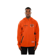 Cincinnati Bengals New Era Combine Authentic Raglan Scuba Full-Zip Hoodie