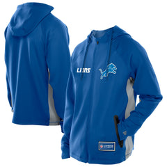 Detroit Lions New Era Combine Authentic Raglan Scuba Full-Zip Hoodie