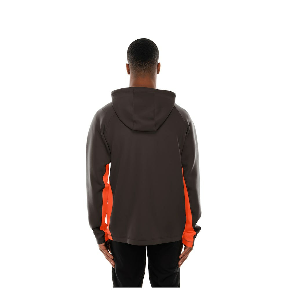 Cleveland Browns New Era Combine Authentic Raglan Scuba Full-Zip Hoodie