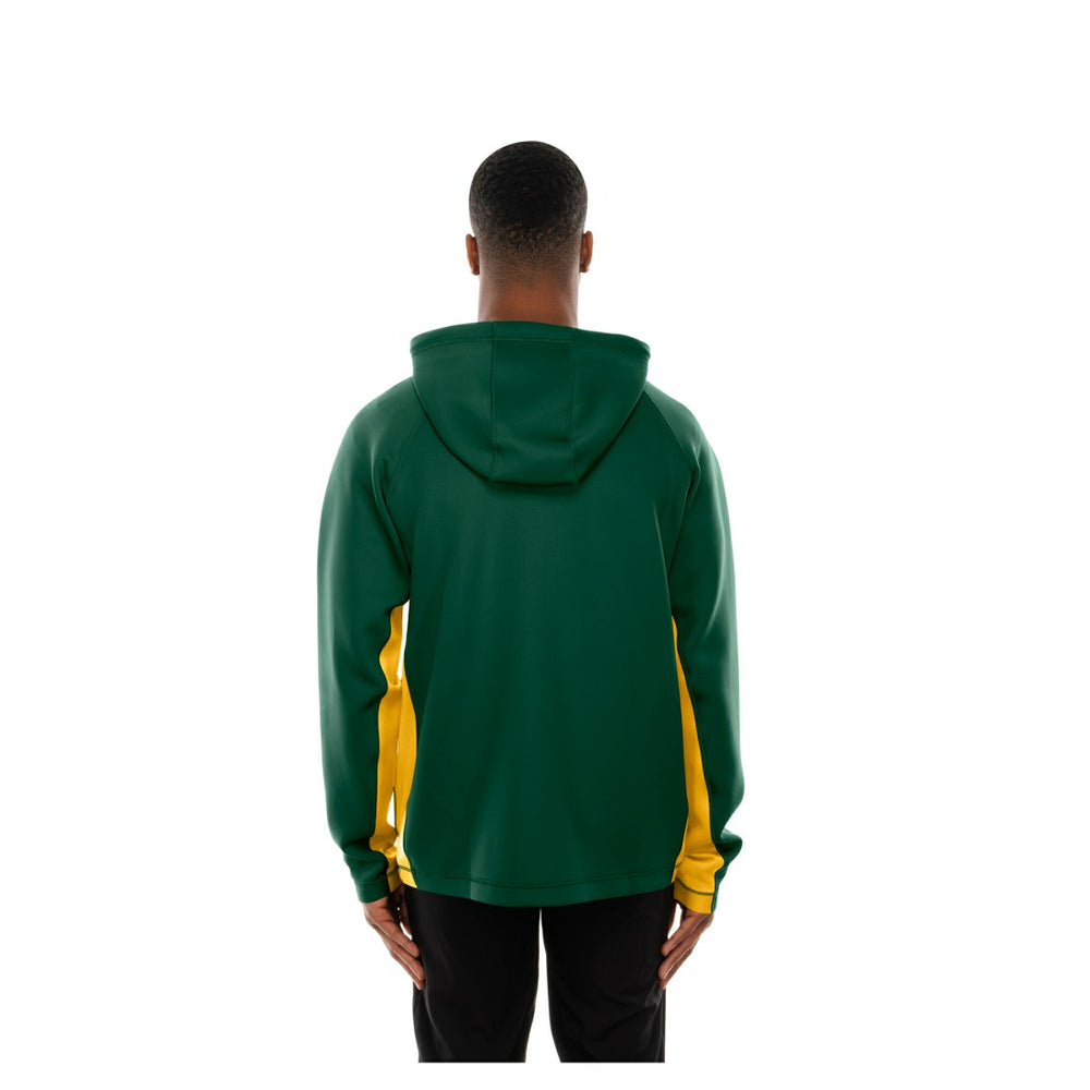 Green Bay Packers New Era Combine Authentic Raglan Scuba Full-Zip Hoodie