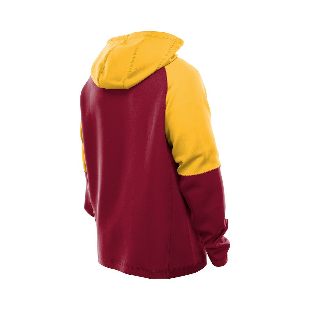 Washington Commanders New Era Combine Authentic Color Block Raglan Pullover Hoodie