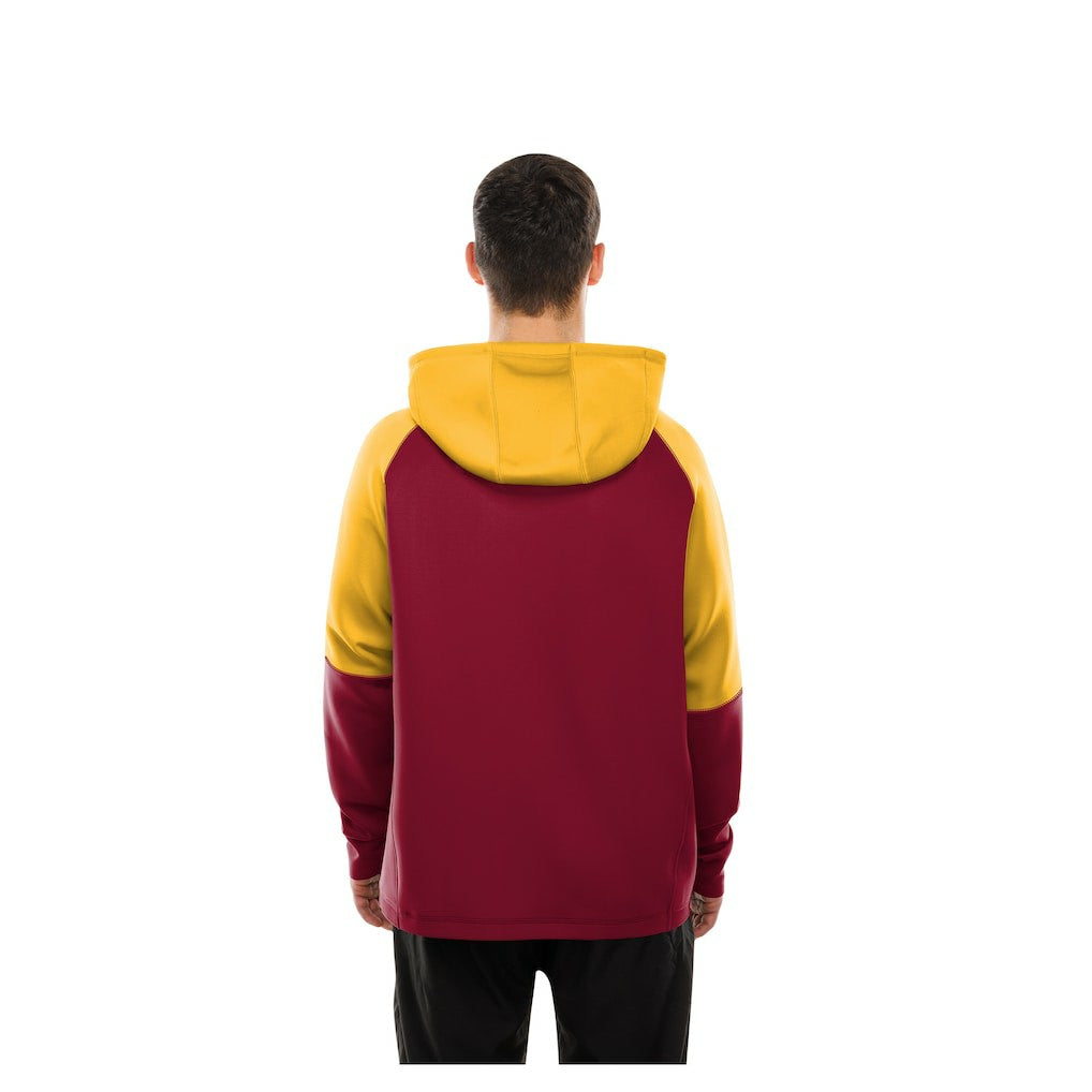 Washington Commanders New Era Combine Authentic Color Block Raglan Pullover Hoodie