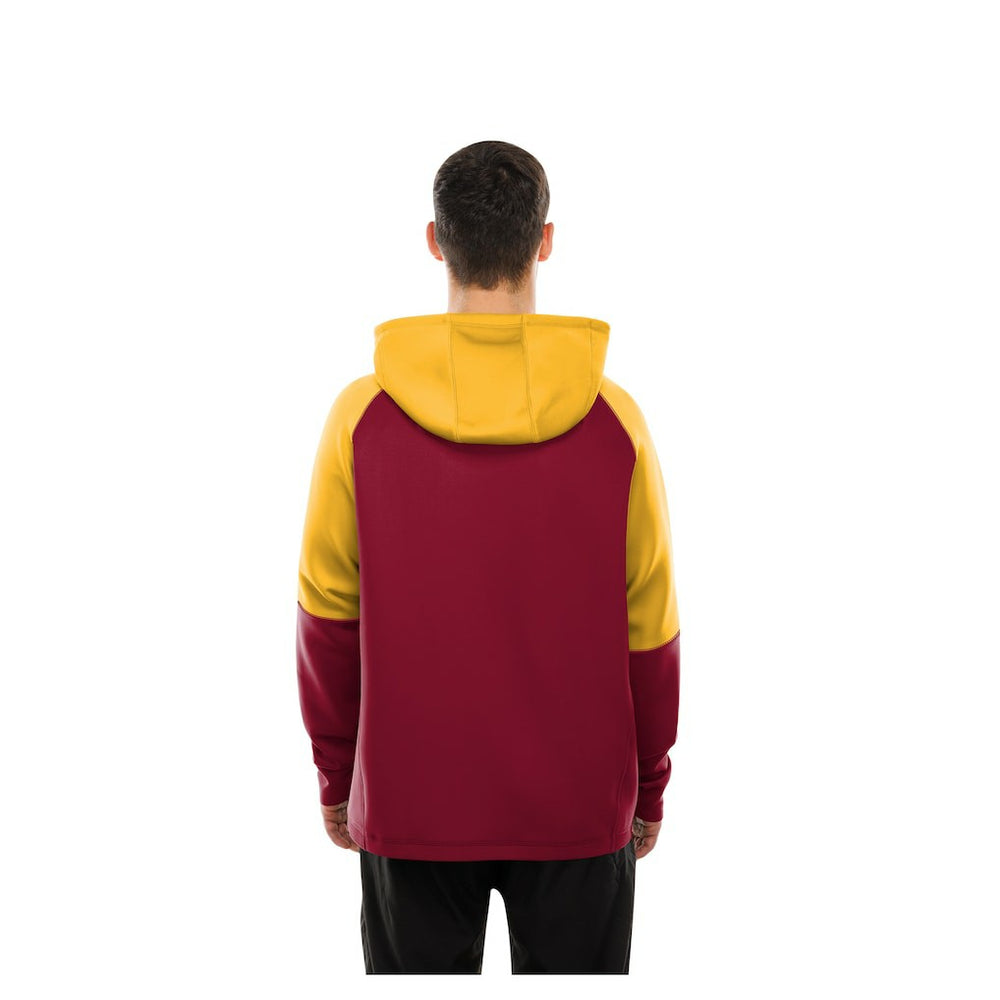 Washington Commanders New Era Combine Authentic Color Block Raglan Pullover Hoodie