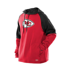 Kansas City Chiefs New Era Combine Authentic Color Block Raglan Pullover Hoodie