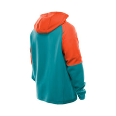 Miami Dolphins New Era Combine Authentic Color Block Raglan Pullover Hoodie