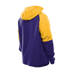 Minnesota Vikings New Era Combine Authentic Color Block Raglan Pullover Hoodie
