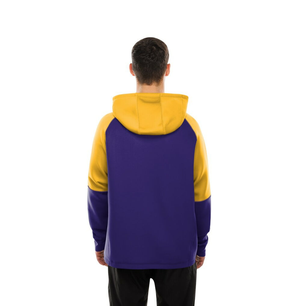 Minnesota Vikings New Era Combine Authentic Color Block Raglan Pullover Hoodie