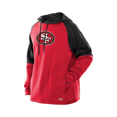 San Francisco 49ers New Era Combine Authentic Color Block Raglan Pullover Hoodie