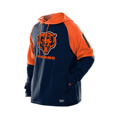 Chicago Bears New Era Combine Authentic Color Block Raglan Pullover Hoodie