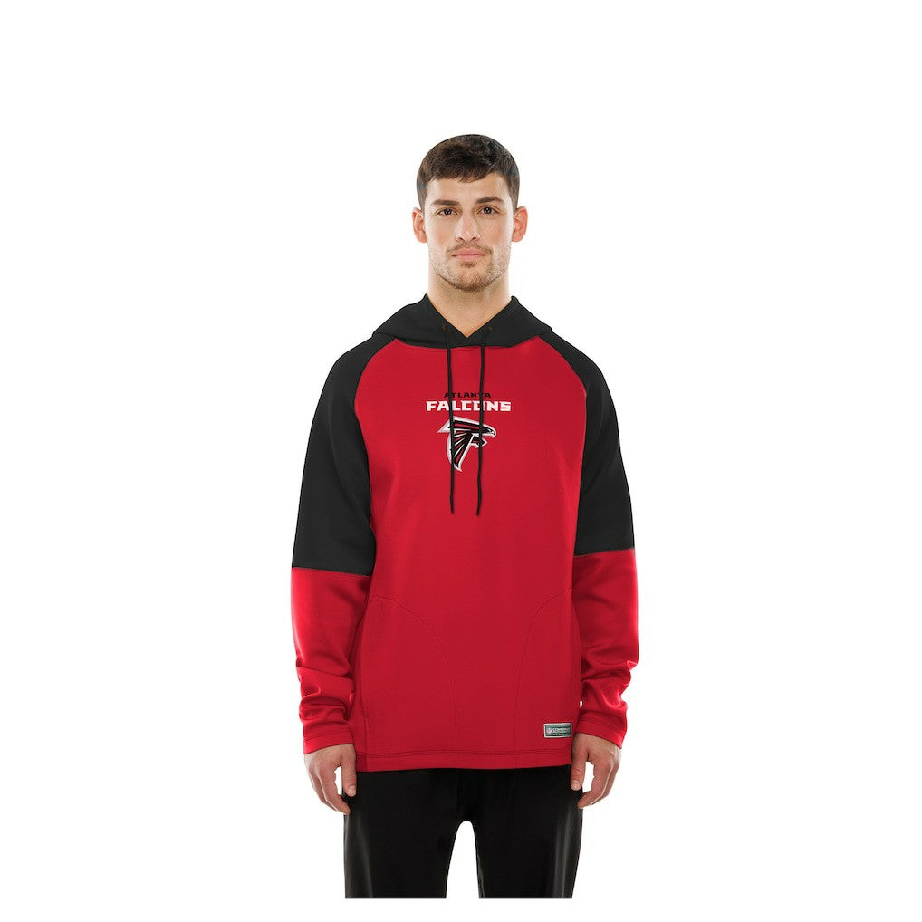 Atlanta Falcons New Era Combine Authentic Color Block Raglan Pullover Hoodie