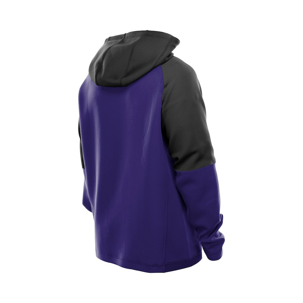 Baltimore Ravens New Era Combine Authentic Color Block Raglan Pullover Hoodie