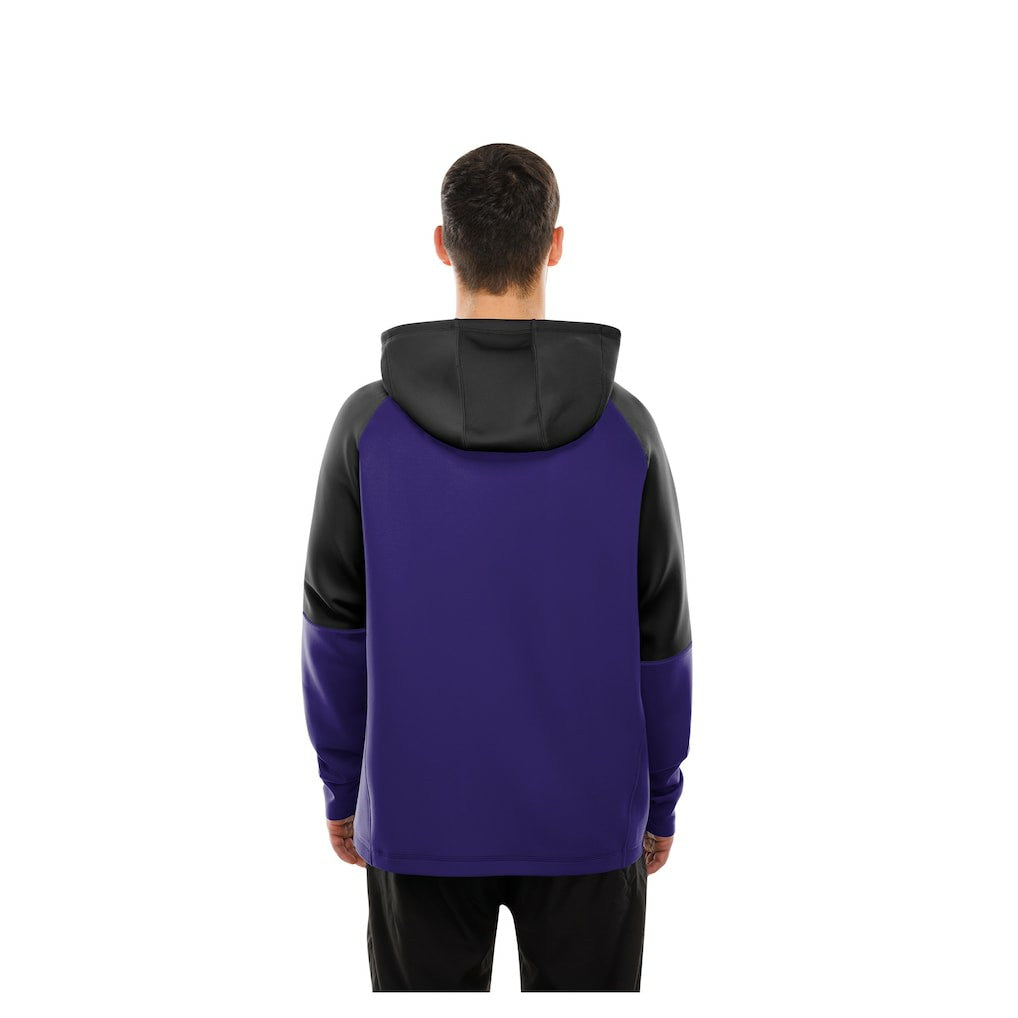 Baltimore Ravens New Era Combine Authentic Color Block Raglan Pullover Hoodie