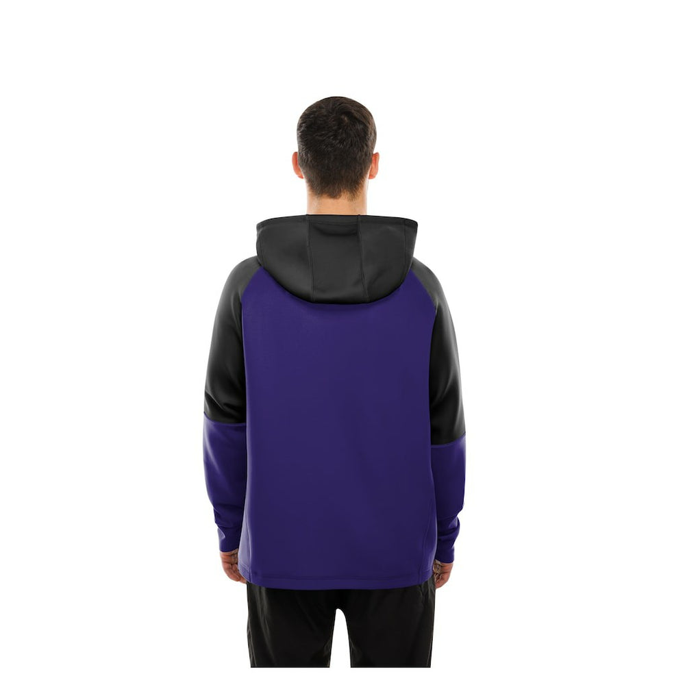 Baltimore Ravens New Era Combine Authentic Color Block Raglan Pullover Hoodie