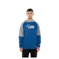 Detroit Lions New Era Combine Authentic Color Block Raglan Pullover Hoodie