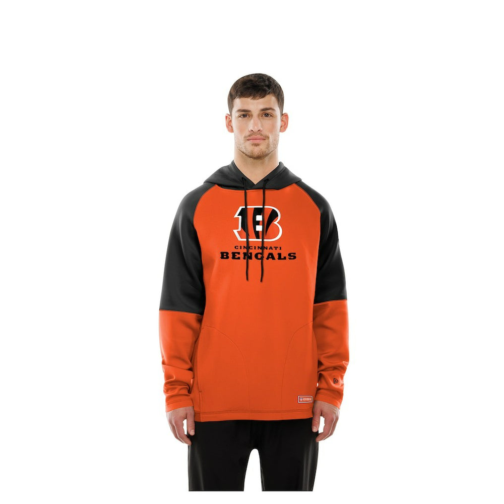 Cincinnati Bengals New Era Combine Authentic Color Block Raglan Pullover Hoodie