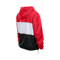 San Francisco 49ers New Era Ripstop Quarter-Zip Hooded Windbreaker
