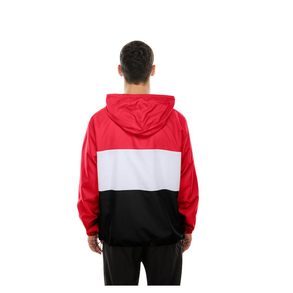 San Francisco 49ers New Era Ripstop Quarter-Zip Hooded Windbreaker