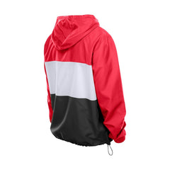 Kansas City Chiefs New Era Ripstop Quarter-Zip Hooded Windbreaker