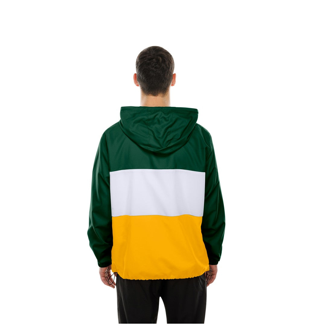 Green Bay Packers New Era Ripstop Quarter-Zip Hooded Windbreaker