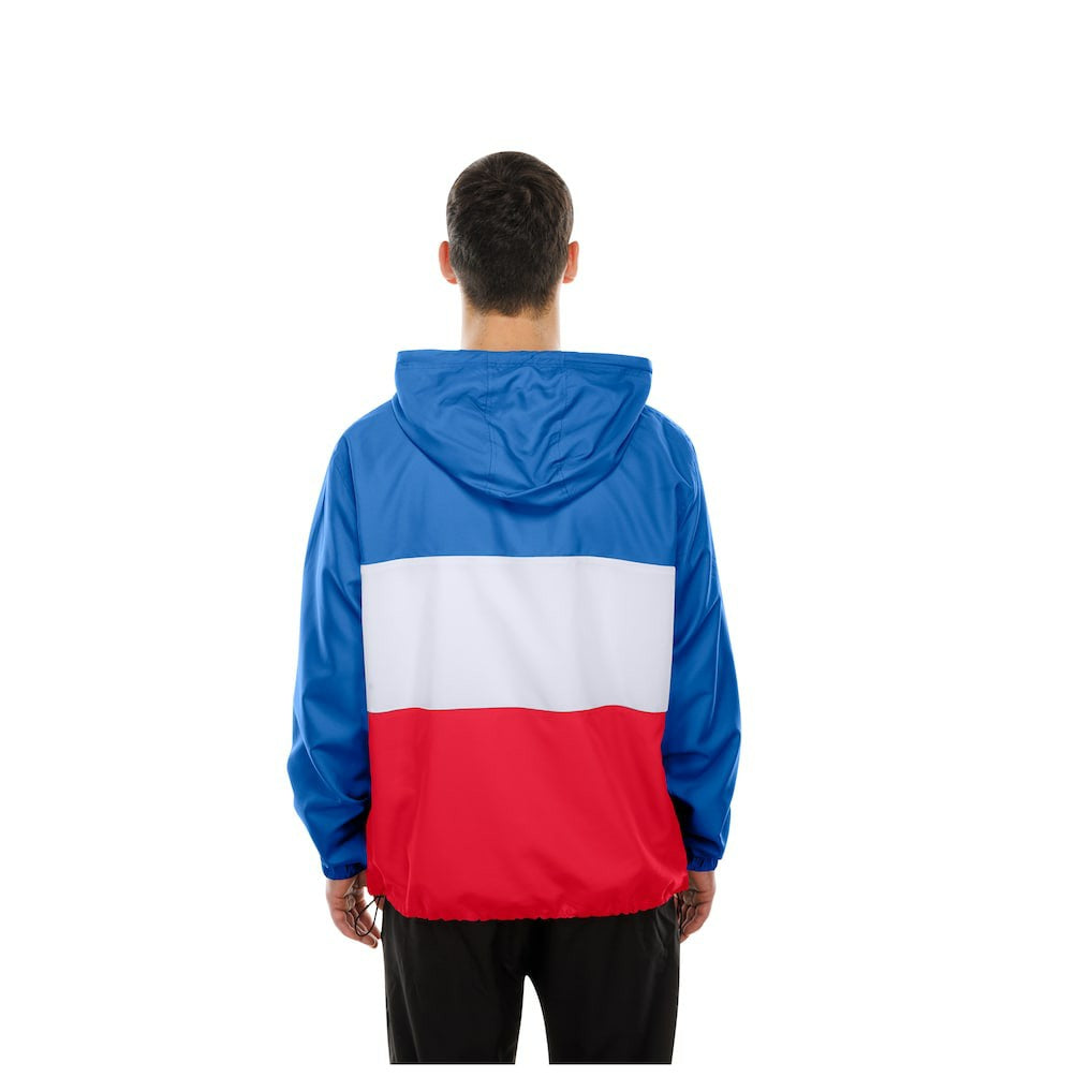 Buffalo Bills New Era Ripstop Quarter-Zip Hooded Windbreaker