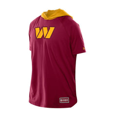 Washington Commanders New Era Combine Authentic Hooded Raglan Short-Sleeve T-Shirt