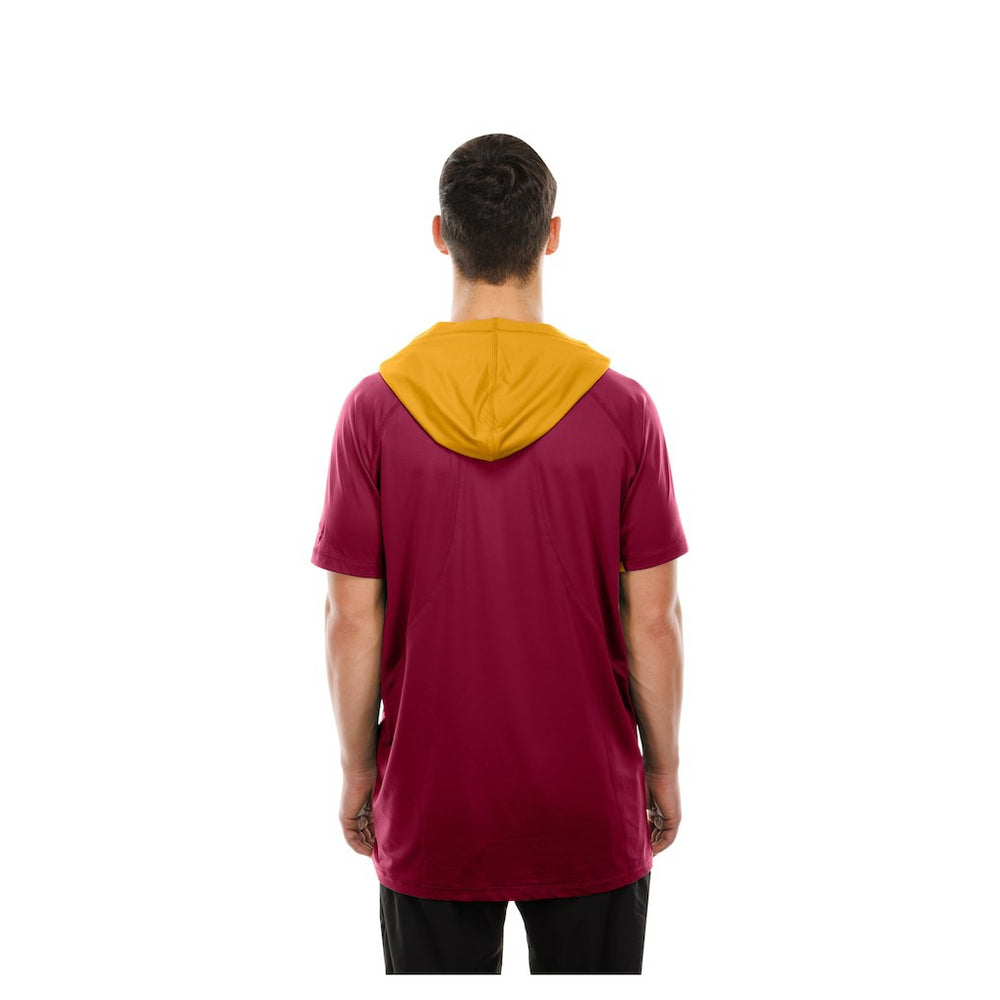 Washington Commanders New Era Combine Authentic Hooded Raglan Short-Sleeve T-Shirt