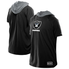Las Vegas Raiders New Era Combine Authentic Hooded Raglan Short-Sleeve T-Shirt