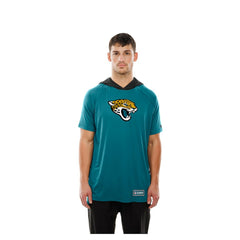 Jacksonville Jaguars New Era Combine Authentic Hooded Raglan Short-Sleeve T-Shirt