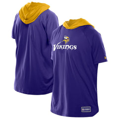 Minnesota Vikings New Era Combine Authentic Hooded Raglan Short-Sleeve T-Shirt