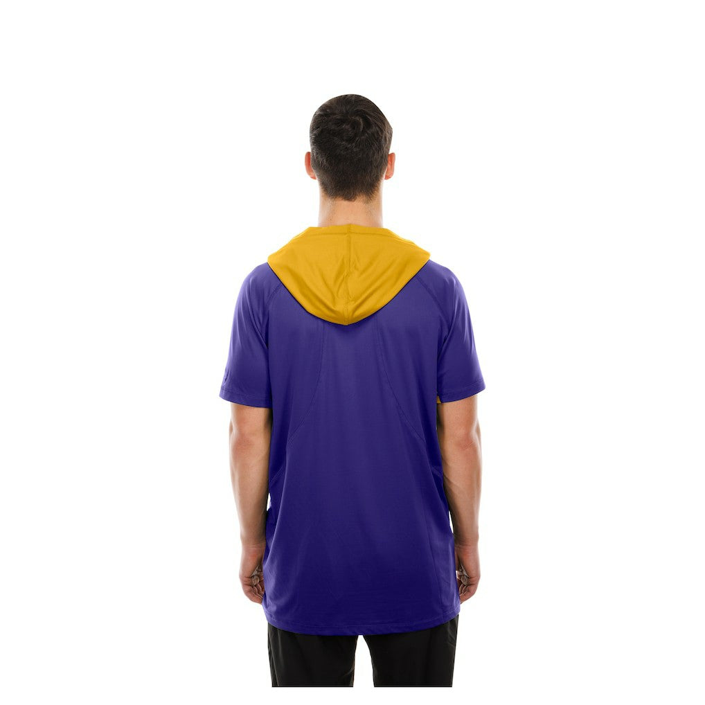 Minnesota Vikings New Era Combine Authentic Hooded Raglan Short-Sleeve T-Shirt