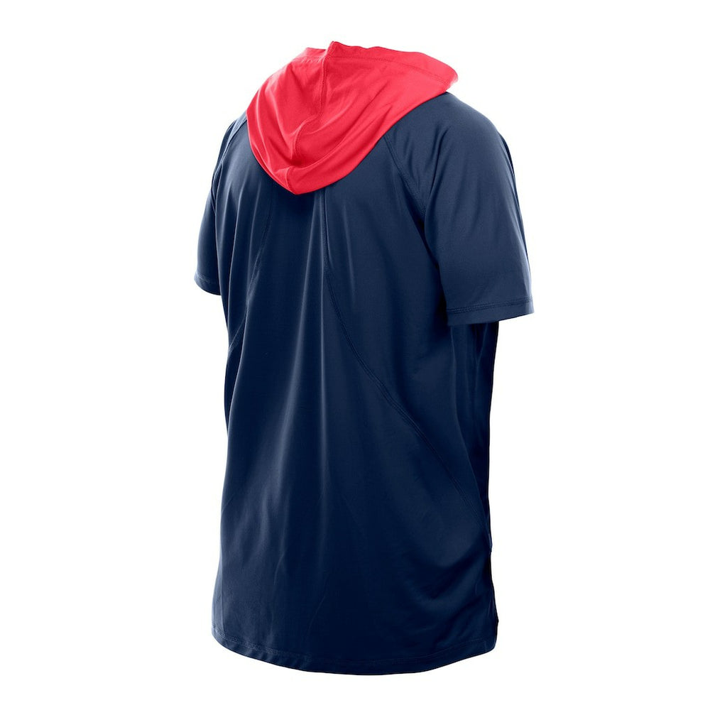 New England Patriots New Era Combine Authentic Hooded Raglan Short-Sleeve T-Shirt