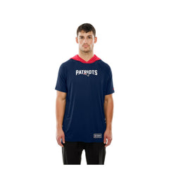 New England Patriots New Era Combine Authentic Hooded Raglan Short-Sleeve T-Shirt