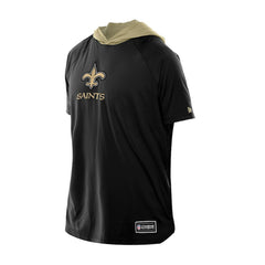 New Orleans Saints New Era Combine Authentic Hooded Raglan Short-Sleeve T-Shirt