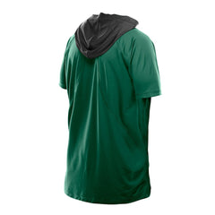 New York Jets New Era Combine Authentic Hooded Raglan Short-Sleeve T-Shirt