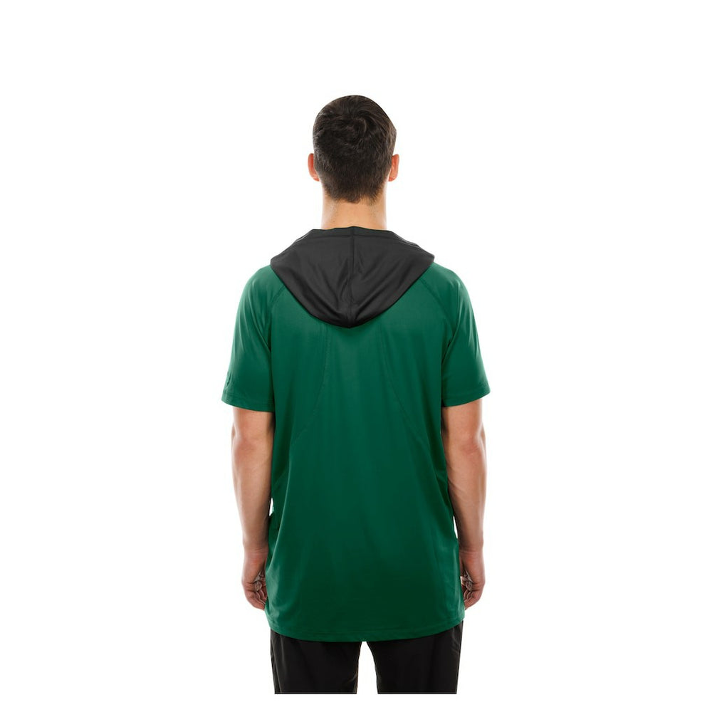New York Jets New Era Combine Authentic Hooded Raglan Short-Sleeve T-Shirt