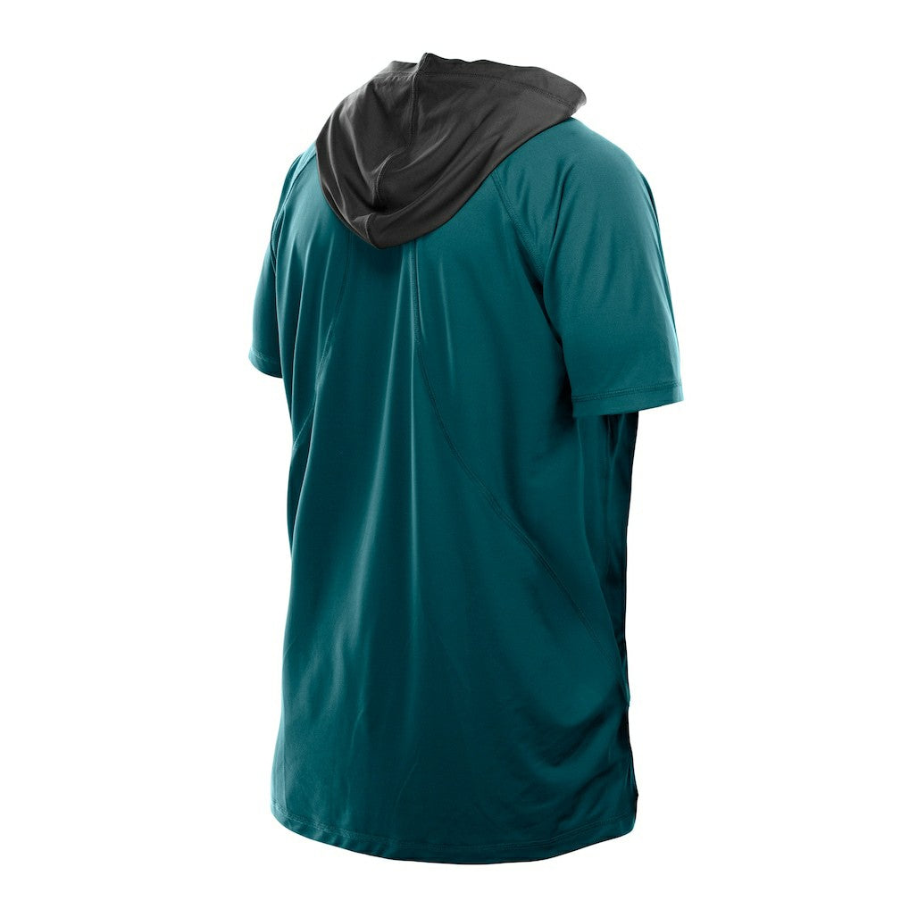 Philadelphia Eagles New Era Combine Authentic Hooded Raglan Short-Sleeve T-Shirt