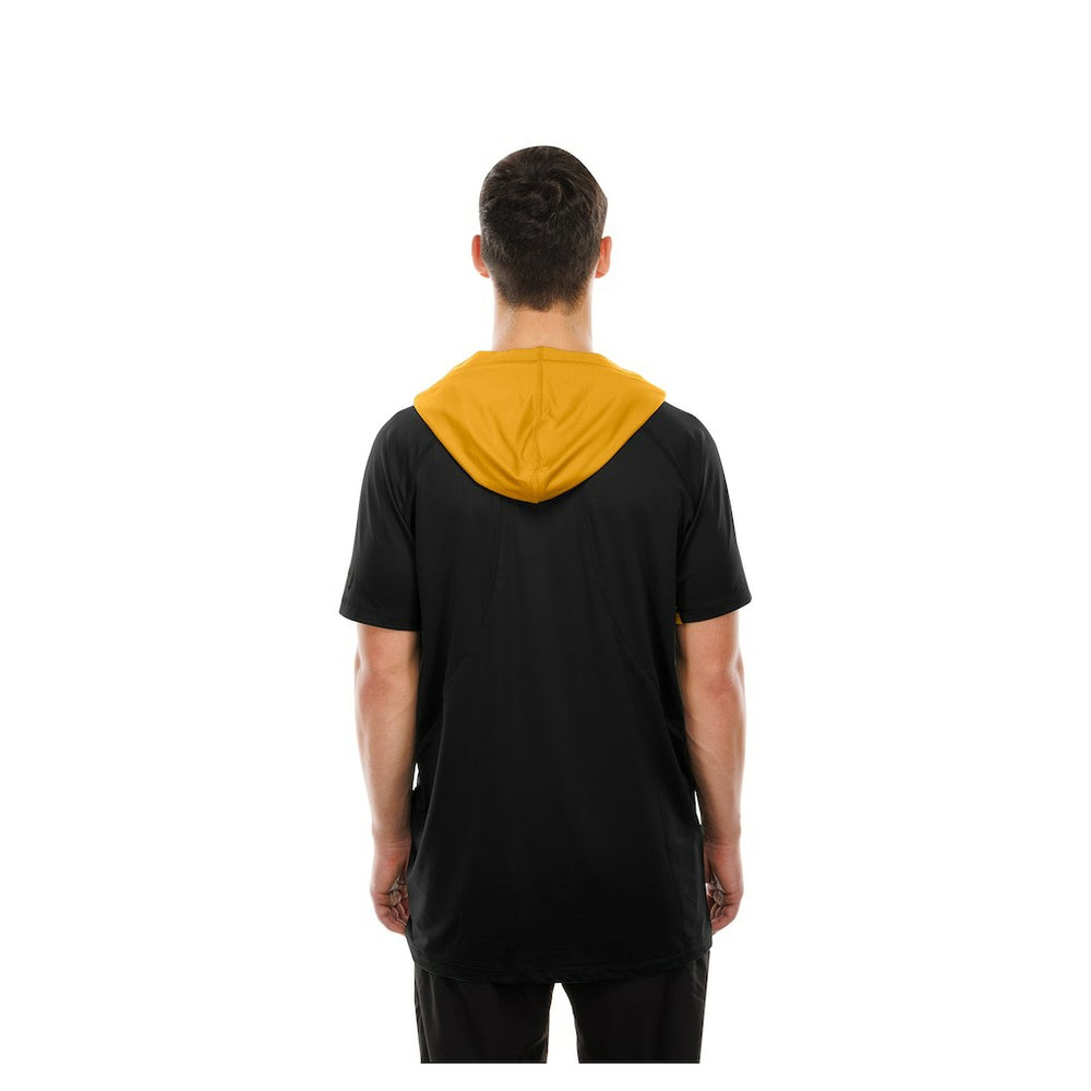 Pittsburgh Steelers New Era Combine Authentic Hooded Raglan Short-Sleeve T-Shirt