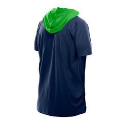 Seattle Seahawks New Era Combine Authentic Hooded Raglan Short-Sleeve T-Shirt