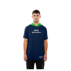 Seattle Seahawks New Era Combine Authentic Hooded Raglan Short-Sleeve T-Shirt