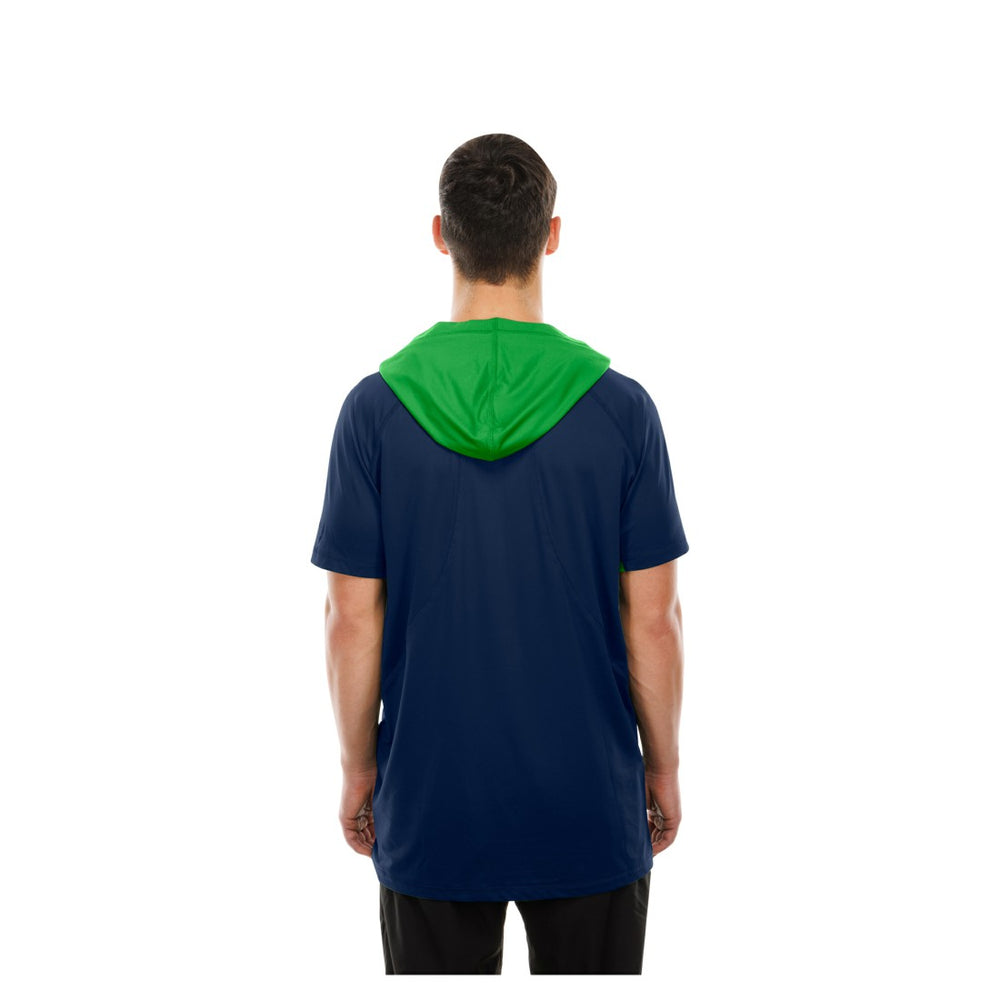 Seattle Seahawks New Era Combine Authentic Hooded Raglan Short-Sleeve T-Shirt