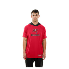 Tampa Bay Buccaneers New Era Combine Authentic Hooded Raglan Short-Sleeve T-Shirt