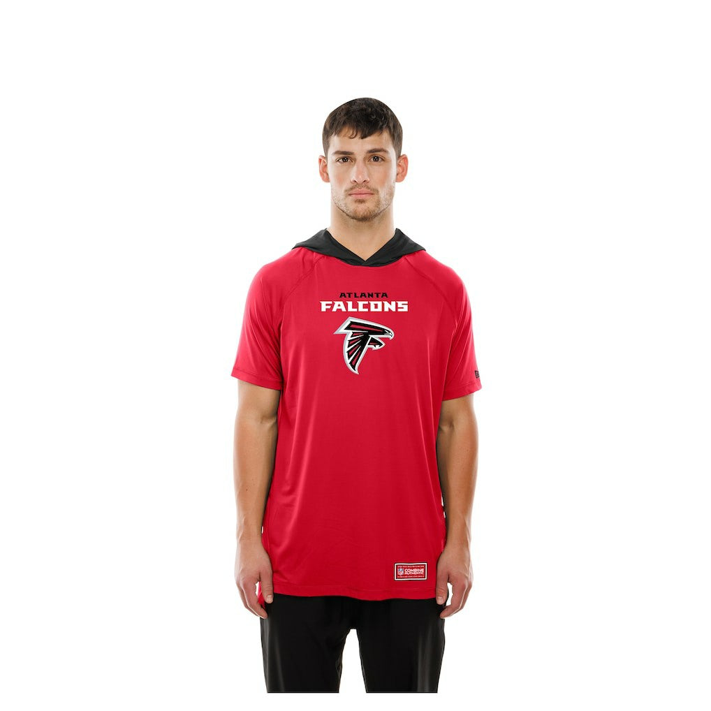 Atlanta Falcons New Era Combine Authentic Hooded Raglan Short-Sleeve T-Shirt