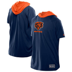 Chicago Bears New Era Combine Authentic Hooded Raglan Short-Sleeve T-Shirt