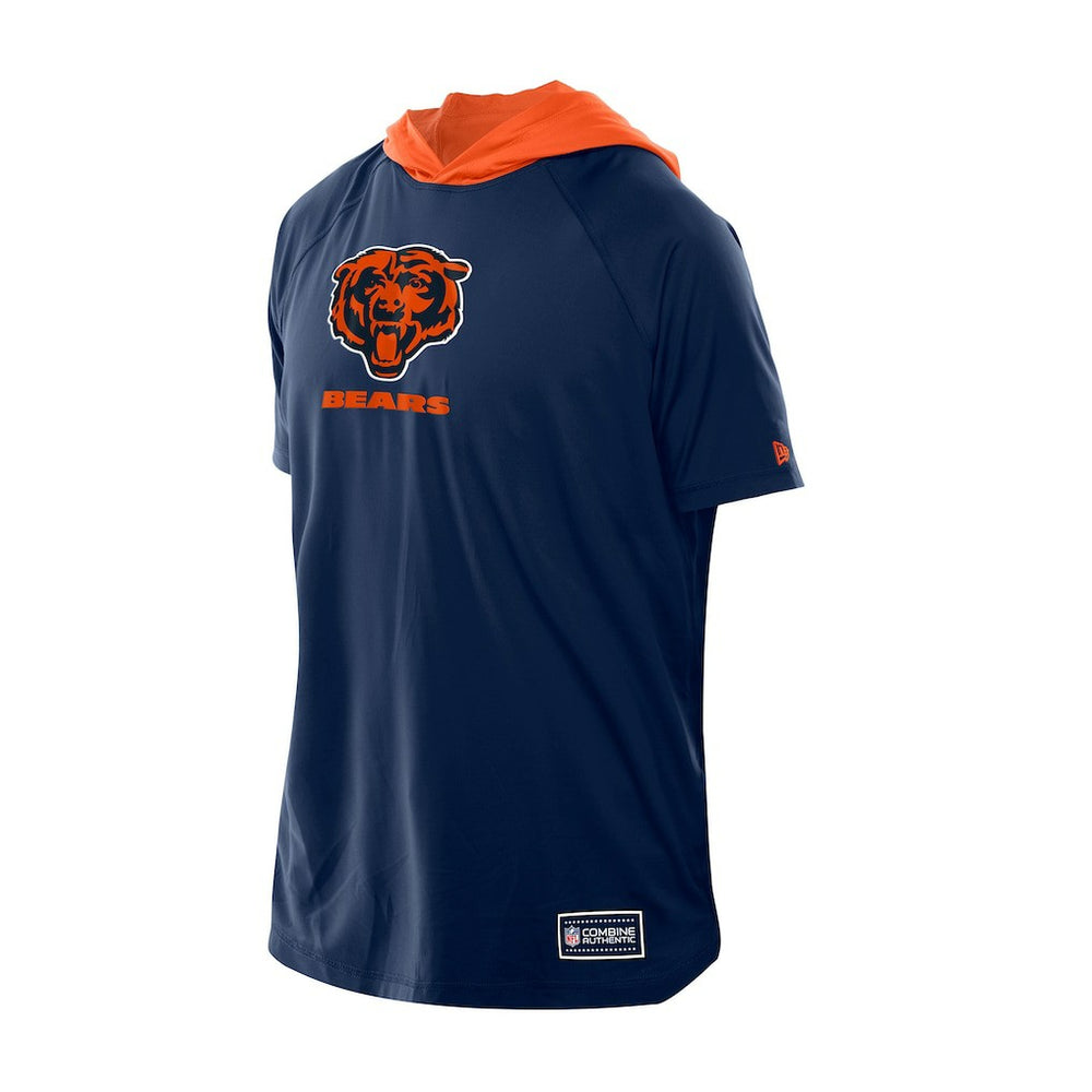 Chicago Bears New Era Combine Authentic Hooded Raglan Short-Sleeve T-Shirt