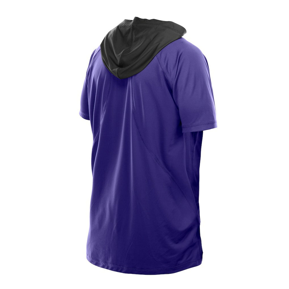 Baltimore Ravens New Era Combine Authentic Hooded Raglan Short-Sleeve T-Shirt
