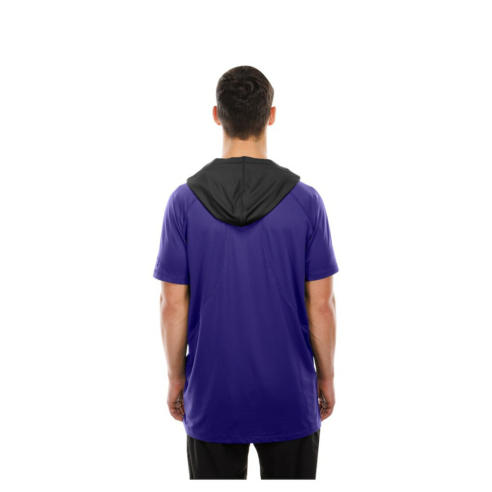 Baltimore Ravens New Era Combine Authentic Hooded Raglan Short-Sleeve T-Shirt
