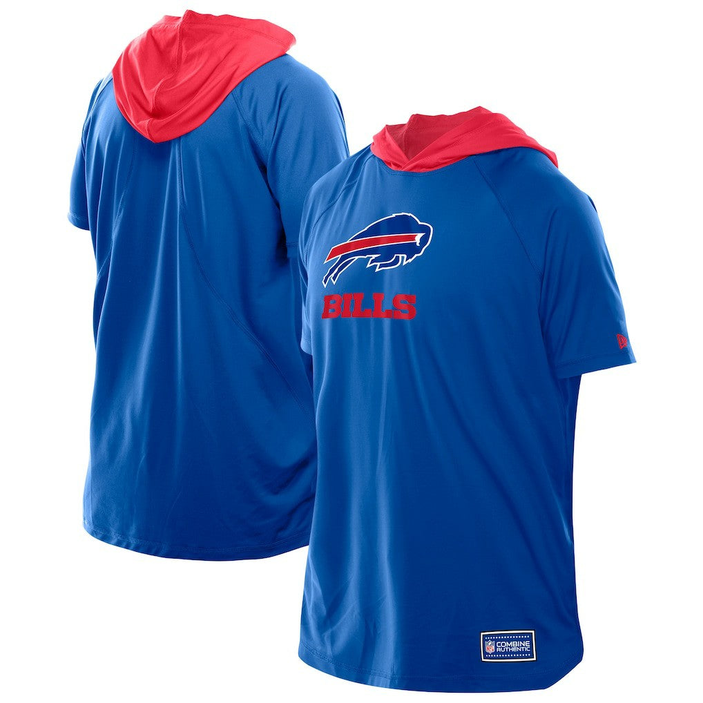 Buffalo Bills New Era Combine Authentic Hooded Raglan Short-Sleeve T-Shirt