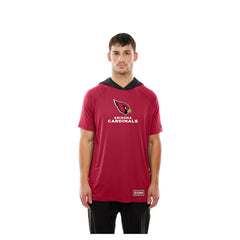 Arizona Cardinals New Era Combine Authentic Hooded Raglan Short-Sleeve T-Shirt